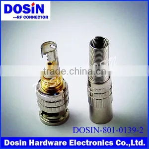 Auto Digital rf Bnc 3 Piece Crimp Coaxial Connector for Rg58/rg59 Cable thumbnail-1