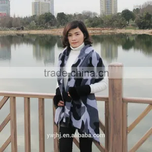 New Design Factory Direct Hot Selling Embroidered Fur Shawl Flamenco thumbnail-5