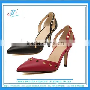 Fashion Sexy High Heeled Sandals With Rivets, Original Hot Sale Leather Sandals, Summer New Sandals High Quality thumbnail-1