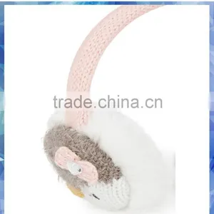 With Penguin and 3D Bows Noise Reduction Earmuff,fleece Earmuff,canada Earmuffs thumbnail-2