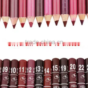 Newest Fashoin Korea Waterproof Long Lasting Makeup Wooden Lip Liner Pencil Lipliner 28 Colors thumbnail-4