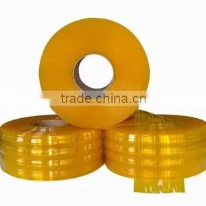 Anti-insect Ribbed Yellow PVC Strip thumbnail-1