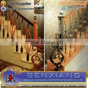 Ornamental Wrought Iron and Metal Handrail of Staircase thumbnail-1