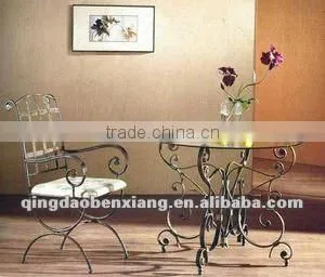 House Decoration of Iron Settee Tea Table/end Table Best-selling Metal Furniture thumbnail-1