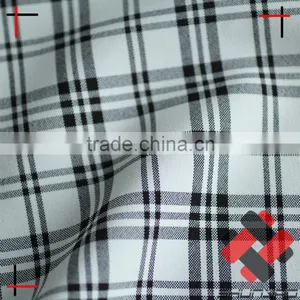 Polyester Cationic Plaid Mini Matt Fabric for Uniform thumbnail-4
