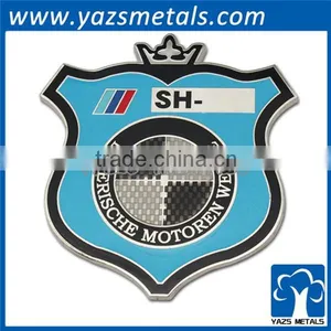 50 mm Silver Color Soft Enamel Lusury Car Logo Car Emblem thumbnail-1