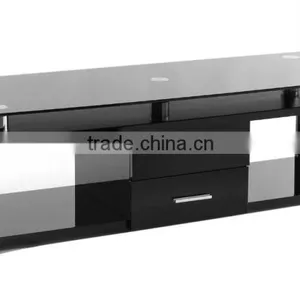 TV-2311 Hot Design Wooden TV Stands With Glass Top thumbnail-2