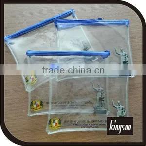 PVC Clear Zipper Bag With Client's Logo Printing thumbnail-1