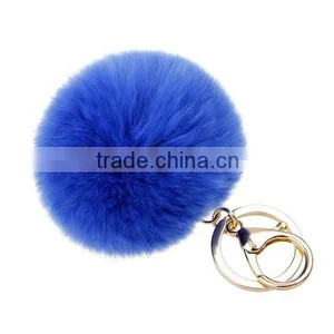 New Design Rabbit Fur Ball Keychain With Great Price thumbnail-5