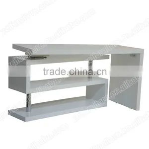 White High Gloss Rotating Table thumbnail-3