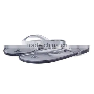 2015 Women Summer Flip Flops Casual Sandals Flats Slippers Beach Sandals Transparent Clear Flip Flops Free Shipping thumbnail-3