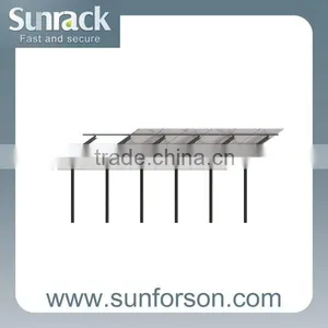 Aluminum Pile Solar Panel Ground Mount Racking thumbnail-2