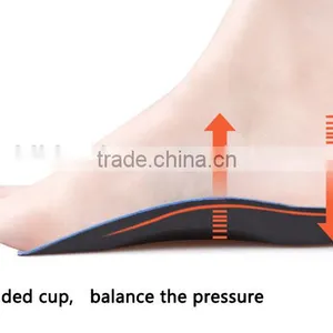 Comfortable EVA Orthopedic Insole With Soft Velvet, Silicone Gel Insole Factory, Flat Feet Arch Support Orthotic Insole. thumbnail-4