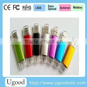 Portable OTG USB Stick With Cap Connected to Cellphone,mirco Usb Flash Drive 3years Warrantied Quality,OEM Cap Memory thumbnail-1