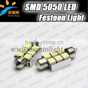 6SMD 5050 36mm C5W Led Car Bulb Festoon Dome Light High Brightness Car Reading Lamp thumbnail-1