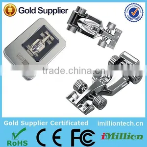 Charming Solid Metal USB Thumb Drive in the Shape of a Formula 1 Racing Car thumbnail-1