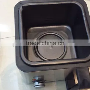 Best Selling1.5L 900W Adjustable and Visiable Square Stainless Steel Housing Material and Enamel Tank Deep Fryer With GS/CB/CE thumbnail-2