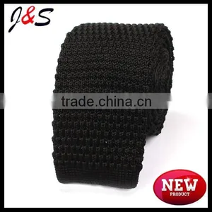 New Arrival Prussian Nacy Blue Knitted Necktie KT063 thumbnail-3