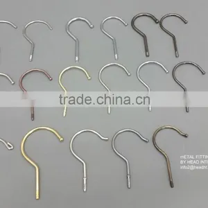 The HEAD Polished Chrome Swivel Metal Hook Ball End Hooks Different Sizes Hanger WARM GREY COLOR Hooks Metal Fitting thumbnail-2