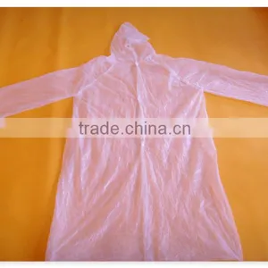 Lightweight Outdoor PE Raincoat Poncho - Milk thumbnail-1