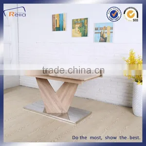 BIG SIZE EXTENSION LUXURY MDF DINING TABLE PAPER WHOLESALE thumbnail-2