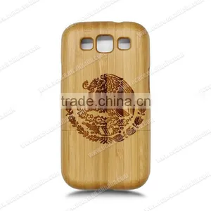 Wood Carving Design Mobie Phone Back Cover for Samsung S3 thumbnail-2