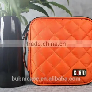 Fashion Orange Bubm 32 Capacity PVC Fabric DVD Case CD Holder Personalized cd Case Multi Disc Dvd Cases thumbnail-1