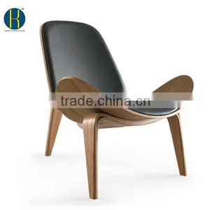 HY2007 Resell ASH/Walnut Wood Shell Chair for Indoor thumbnail-6