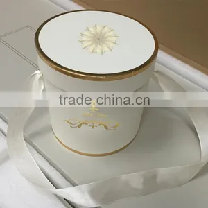 High End Round Luxury Cardboard Flower Box thumbnail-2