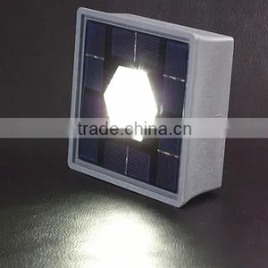 Waterproof ABS+Glass Fibre Led Solar Paver Underground Light thumbnail-1