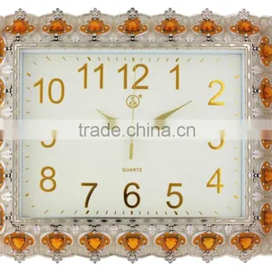 High Quality Rectangular Shape Diamond Wall Clock for Home Decor thumbnail-1
