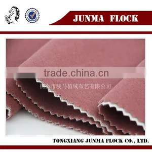Dark Pink Plain Pattern China Flocking Fabric Wholesale Plain Cotton Textiles thumbnail-2
