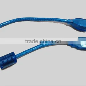 1M USB2.0 Cable Male to Female Transparent Blue Model thumbnail-3