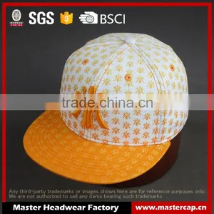 High Quality Flat Brim 3D Embroidered 6- Panel Fitted Cap thumbnail-1