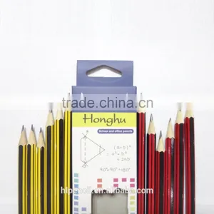 Hexgonal Strip HB Pencil With Eraser thumbnail-2
