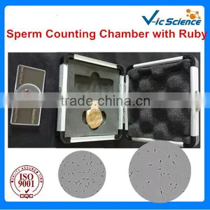 Sperm Quality Inspection Sperm Counting Chamber With Ruby thumbnail-1
