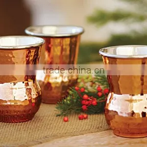 Copper Tumbler Napa Style Bottega Copper Tumblers Moroccan Hammered Tumbler thumbnail-1