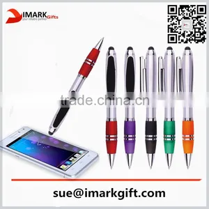 Multi Function Ball Pen With Screen Cleaner Stylus Touch Plastic Pen thumbnail-2