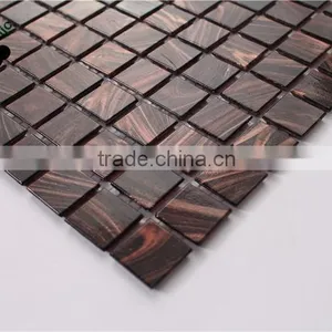 SMH06 Kitchen Wall Tiling Beautiful Mosaic Patterns Gold Line Wall Mosaic thumbnail-5