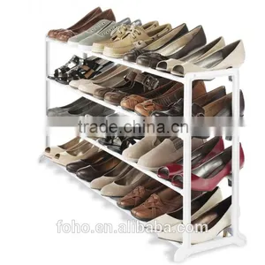 4 Layes 20 Pair Free Standing Shoe Boot Rac Cabinet Rack Shelf thumbnail-1