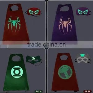 Hotsale New Thor Double Layer Kids Superhero Luminous Cape and Mask thumbnail-3