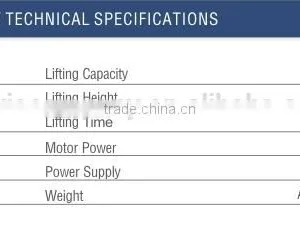 4T Electric Lock Release Clear Floor Lift thumbnail-4