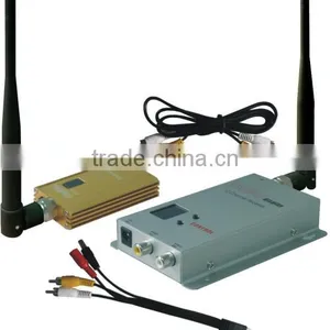 Long Range FPV 1.3 GHz 1500mW 1.2GHz Tx Rx 8 Channels Wireless Audio Video AV CCTV Transmitter Receiver Set thumbnail-1