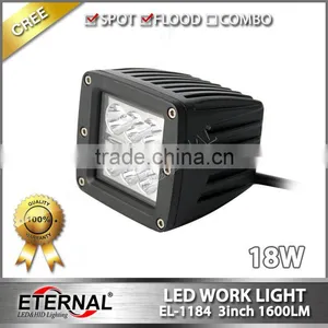 18W Cube Off-road Fog Light ATV Motorcycle Marine Headlight Dually Pillar A Spot Led Work Light thumbnail-1