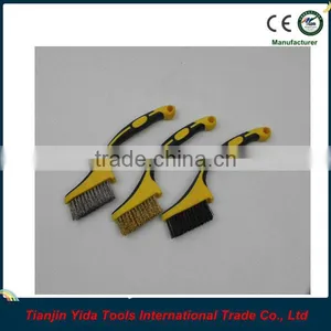 3PCS Two-colour Rubbery Handle Mini Brush thumbnail-1