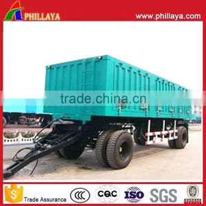 Full Enclosed Box Style Drawbar Trailer For Bulk Cargo Transportation thumbnail-1
