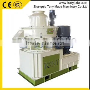 Centrifugal Vertical Ring Die 1000kg/h Wood Pellet Mill Machine With CE thumbnail-3