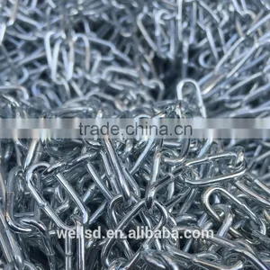 Electro Galvanized Lifting Chain Steel Weld Long Link Chain thumbnail-1