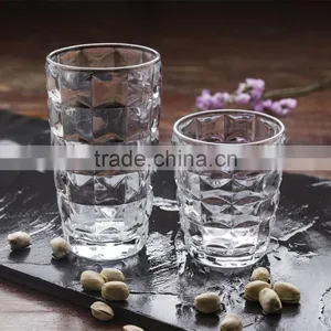 300ml/10oz Heavy Tank Old Fashion Emboss Glass Cup thumbnail-2
