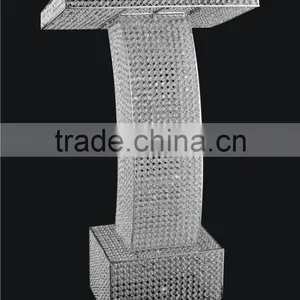 Wedding Crystal Podium Pillar, Decorative Podium on Square Pillar, Wedding Podium thumbnail-2